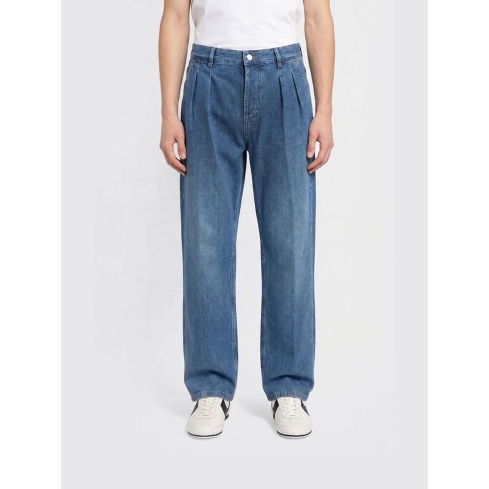 Marine Serre Jeans Men Gnawed Blue
